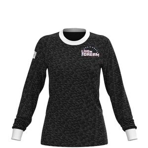 USA Live the Dream Women's Black Long Sleeve Top and Jogger.